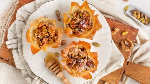 Baklava cups maken