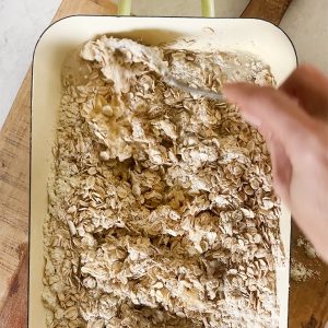 Gebakken havermout met eiwitpoeder stap 5