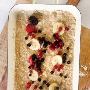 Gebakken havermout met eiwitpoeder stap 6