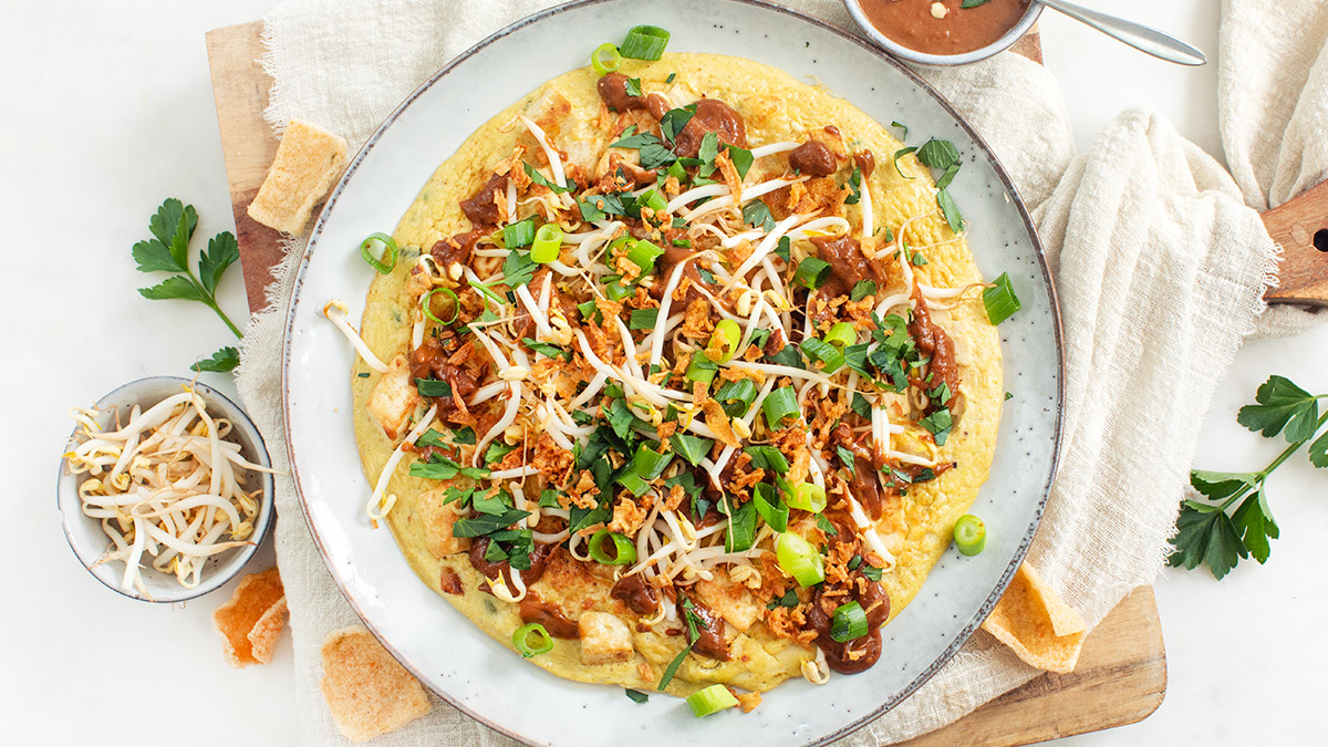 Tahu telor (tofu omelet)