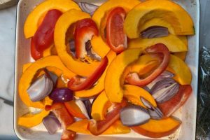 Traybake pompoen en feta stap 2