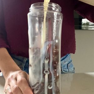 Dadeltaart met walnoten stap 1