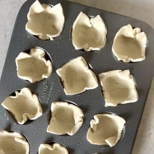 Mini appel bladerdeeg taartjes stap 2