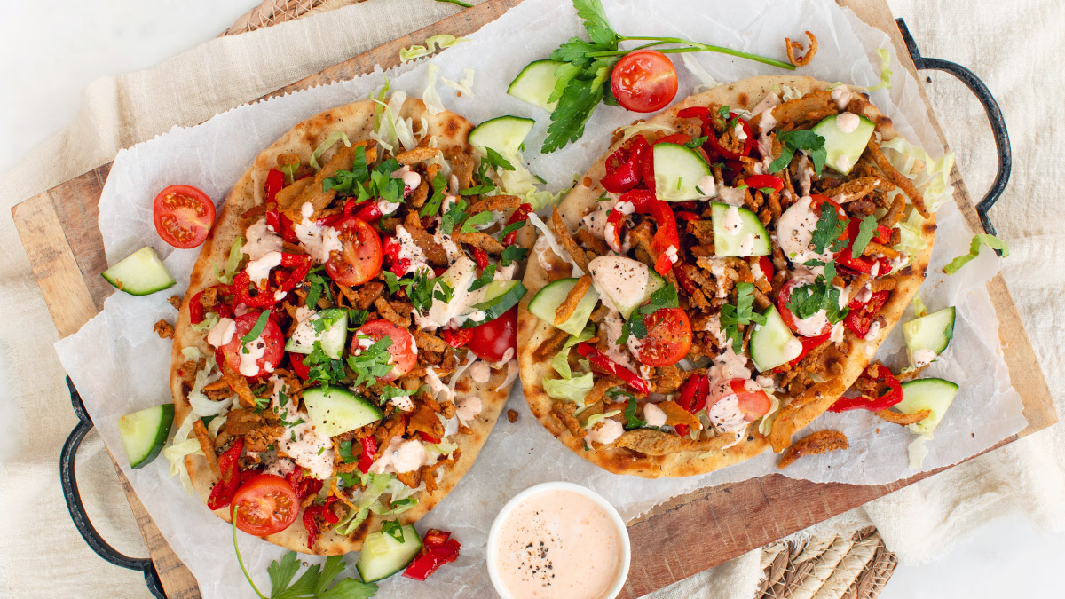 Flatbread met shoarma