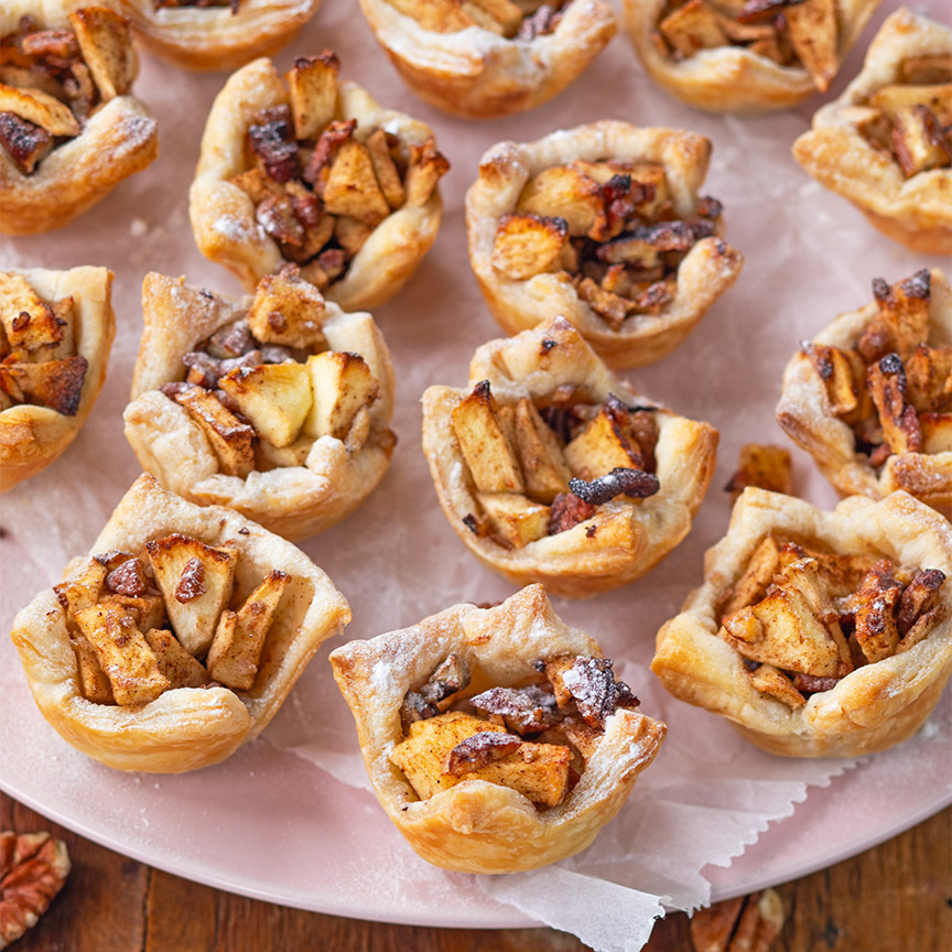 Mini appel bladerdeeg taartjes maken