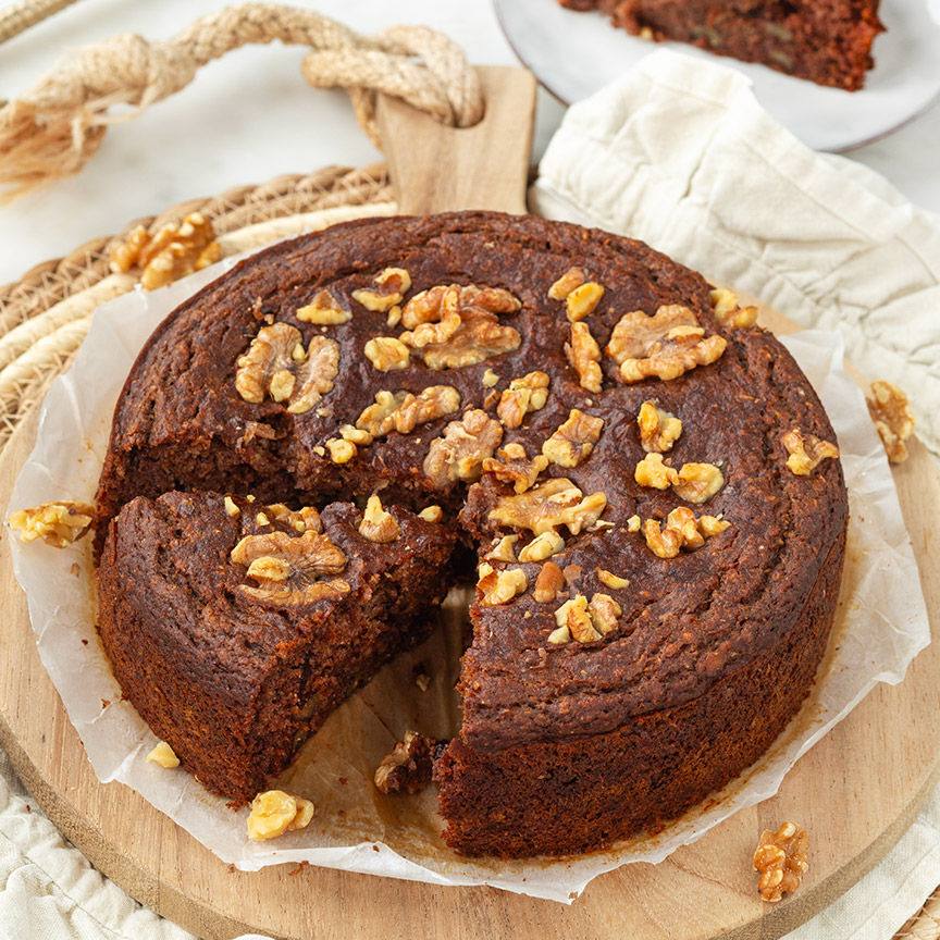 Dadeltaart met walnoten maken