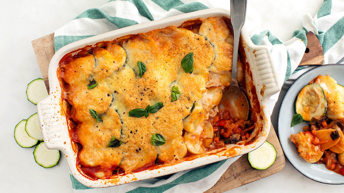 Italiaanse ovenschotel met aardappel