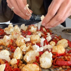 Traybake met bloemkool en feta stap 2