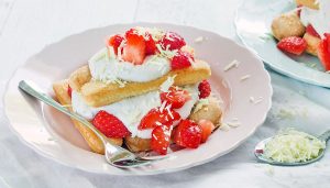 Zomerse aardbeien tiramisu