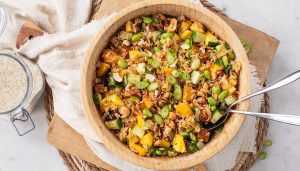 Crispy rijst salade recept