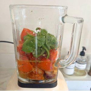 Geroosterde tomatensoep: vers gemaakt in de oven stap 5