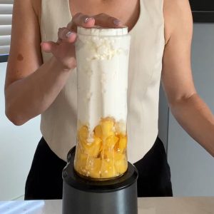 Hüttenkäse mango ijs: gezond en eiwitrijk stap 2