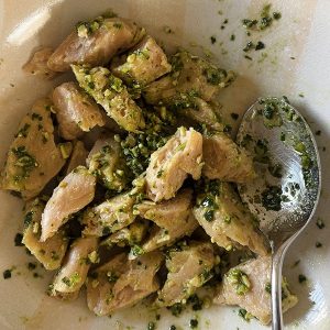 Plaattaart kip pesto stap 1