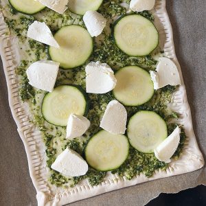 Plaattaart kip pesto stap 2