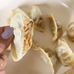 Gyoza salade stap 1