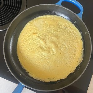 Omelet bakken stap 3