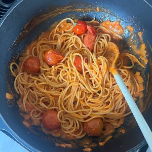 Pasta met cherrytomaatjes stap 6