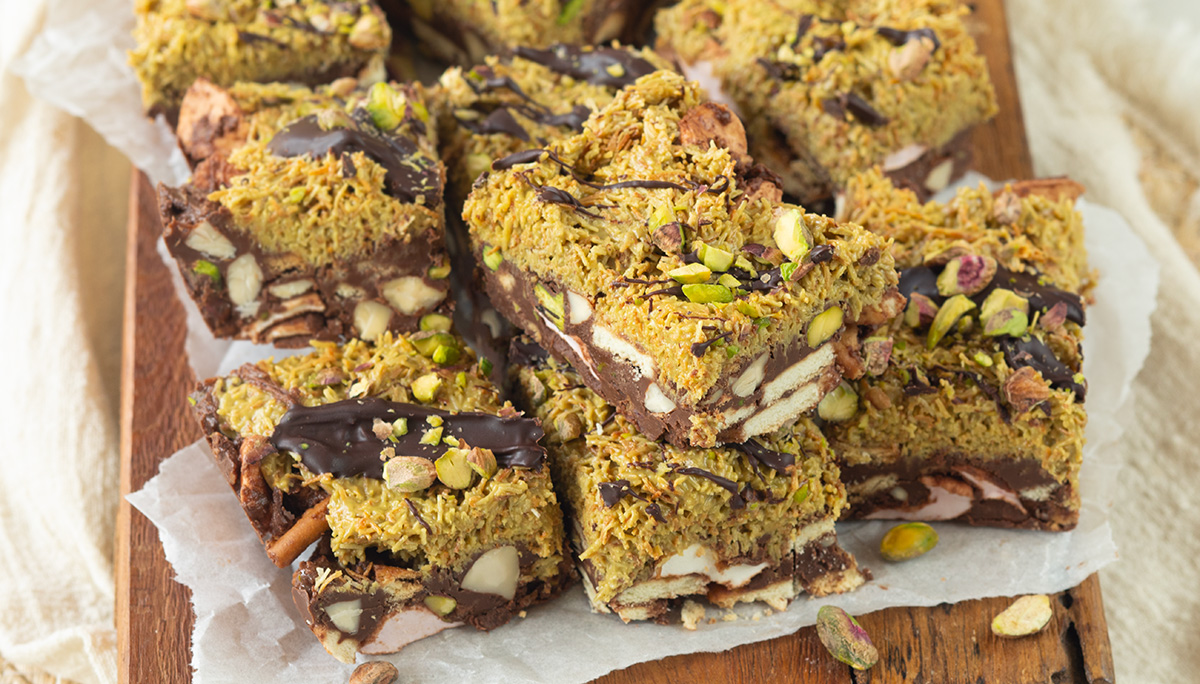 Dubai rocky road met pistache
