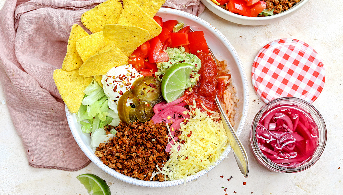Tacobowl met gehakt
