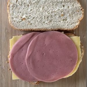 Croque monsieur stap 1