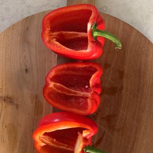 Gevulde paprika met spinazie en feta stap 2