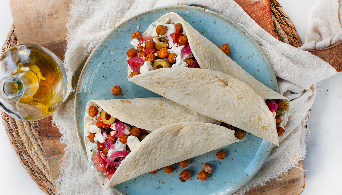 Griekse wraps met feta