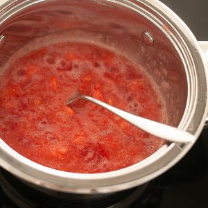 panna cotta aardbeien stap 2