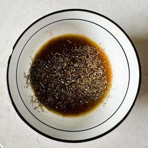 Spinazie salade met geitenkaas stap 3