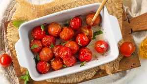 Geroosterde cherrytomaatjes uit de oven