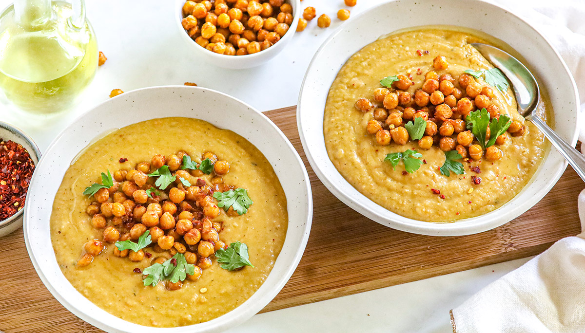 Romige kikkererwtensoep
