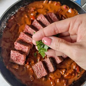 beef stroganoff stap 6