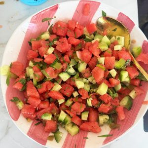 watermeloen tartaar stap 3