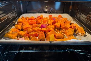 Couscous met geroosterde pompoen en kikkererwten stap 2