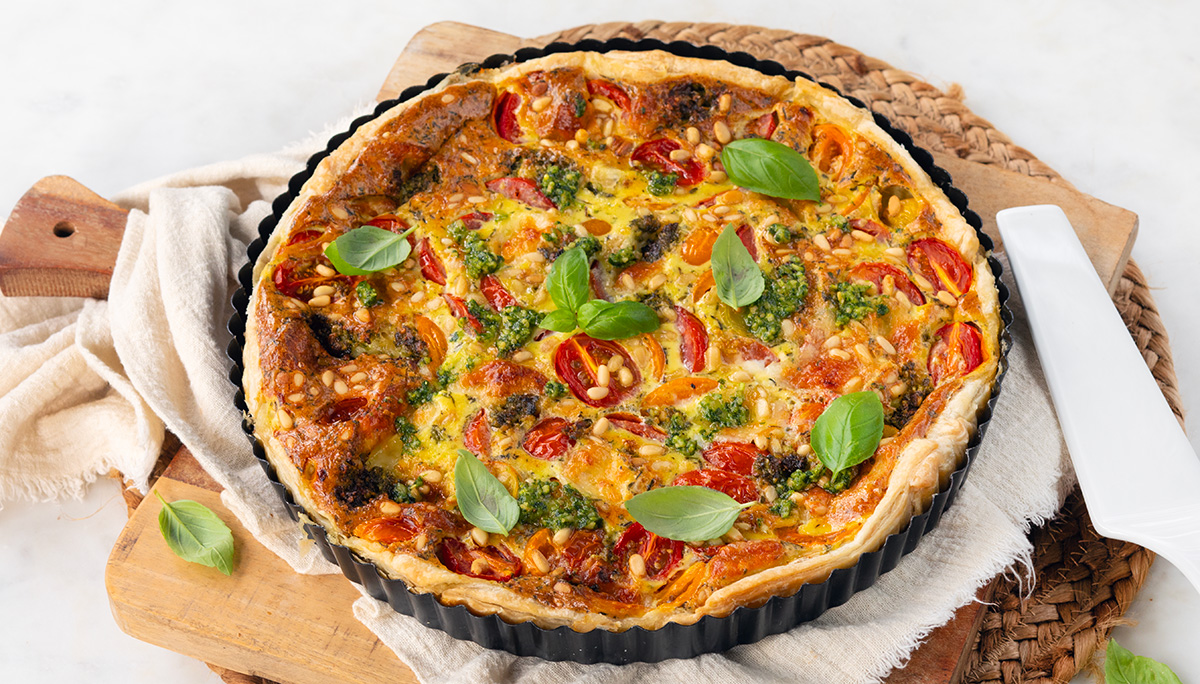Quiche caprese
