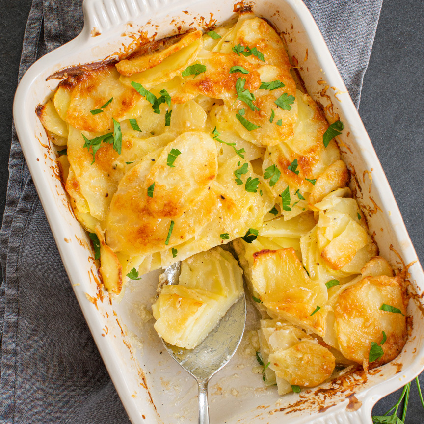 Aardappelgratin recept