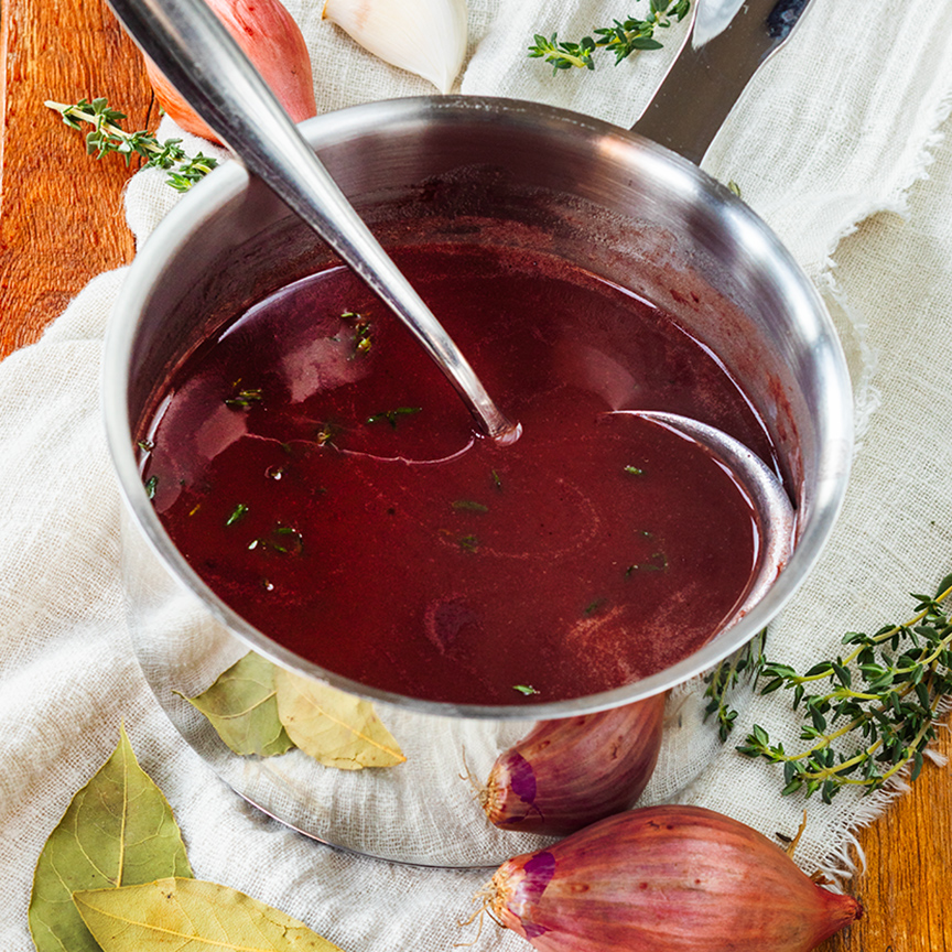 rode wijn saus maken