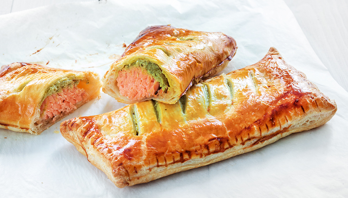 Zalm in bladerdeeg