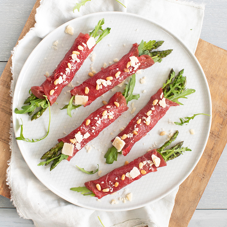 carpaccio rolletjes maken