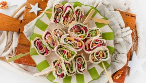 Kerst wrap rolletjes recept