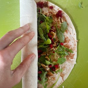 Kerst wrap hapjes stap 3