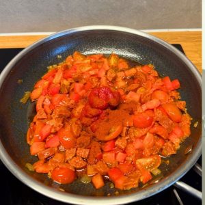 pasta chorizo stap 3