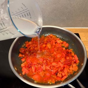 pasta chorizo stap 4