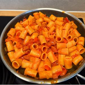 pasta chorizo stap 6