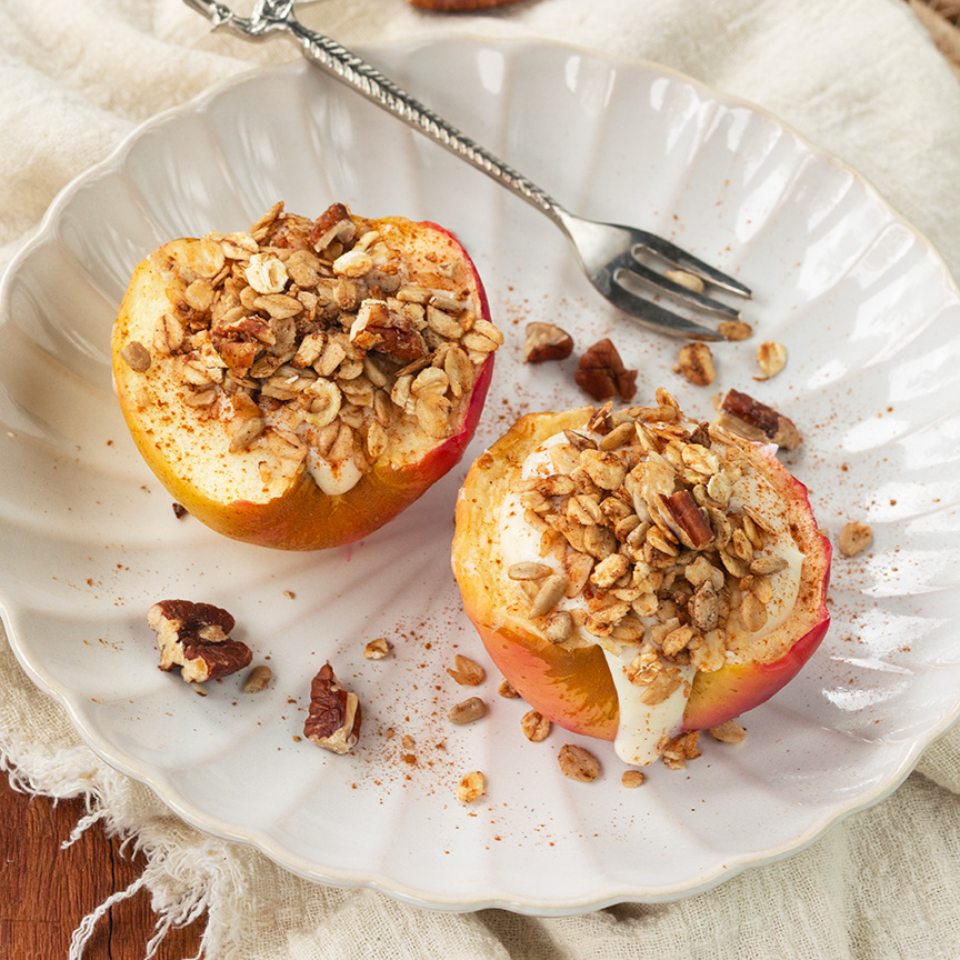 Recept voor warme appels met havermout