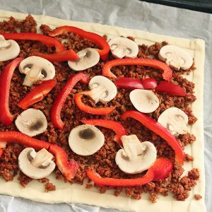 Plaattaart met gehakt stap 2